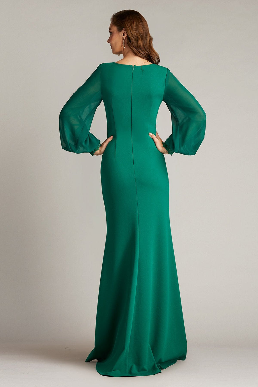 Formal Dresses Long 3D Applique Formal Evening Dress Emerald