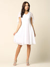 Bridesmaids Short Cocktail Chiffon Dress - The Dress Outlet Eva Fashion