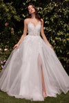 Wedding Dresses A Line Long Lace Wedding Dress Off White