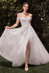 Wedding Dresses Long A Line Lace Wedding Dress Off White