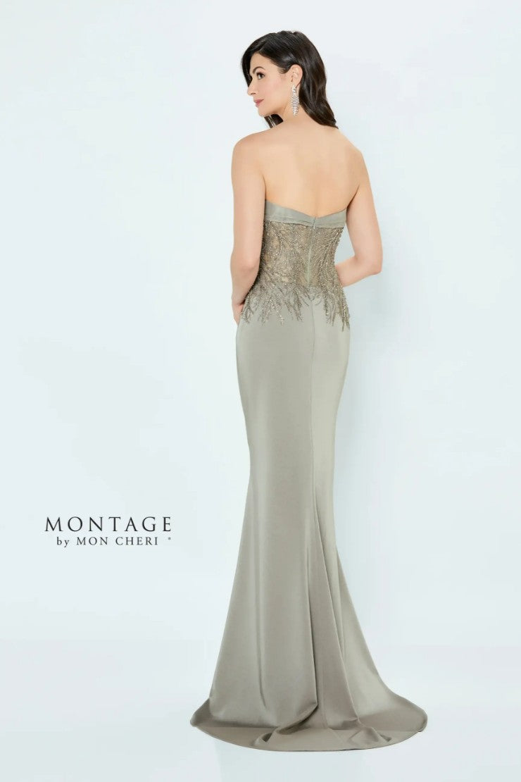 Formal Dresses Long Evening Gown Beaded Formal Dress Taupe