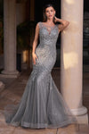 Prom Dresses Long Formal Mermaid Prom Dress Deep Silver