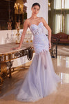 Prom Dresses Long Formal Sequin Mermaid Prom Dress Blue