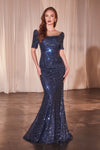 Mother of the Bride Dresses Long Formal Sequin Mother of the Bride Dress Navy