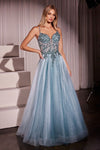 Prom Dresses Long Formal Glitter A Line Prom Dress Light Blue