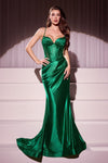 Prom Dresses Fitted Prom Long Glitter Formal Dress Emerald