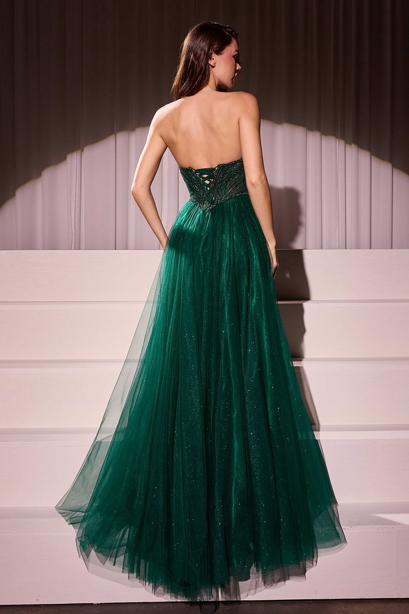 Prom Dresses Long A Line Formal Prom Beaded Dress Emerald
