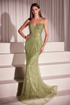 Prom Dresses Formal Sequin Fitted Long Prom Dress Greenery