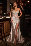 Prom Dresses Formal Long Glitter Prom Dress Silver