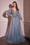 Mother of the Bride Dresses Modest Long Formal A Line Mother of the Bride Dress Smoky Blue