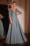 Formal Dresses Long Formal A Line Evening Gown Sea Mist