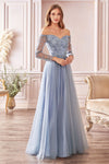 فستان رسمي بدون أكتاف من LaDivine CD0172