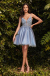 Short Prom Dress Smoky Blue 3X Sale Smoky Blue