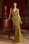 Prom Dresses Long Formal Prom Beaded Dress Greenery