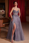 Prom Dresses Long Formal A Line Applique Prom Dress English Violet