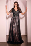 Formal Dresses Long Beaded A Line Formal Dress Black Nude