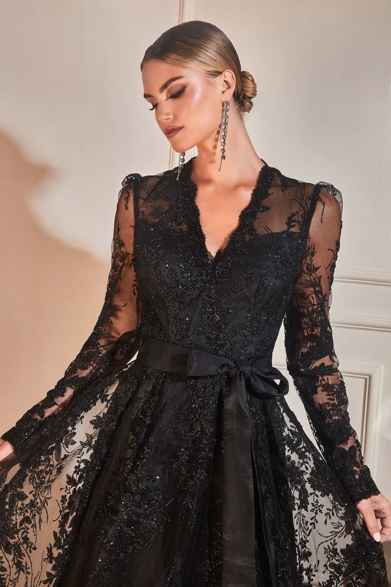 فستان سهرة رسمي بأكمام طويلة من LaDivine CD233