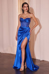 Prom Dresses Beaded Corset Formal Prom Dress Royal