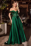 Prom Dresses Prom Long Corset Beaded A Line Formal Gown Emerald