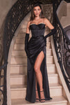 Prom Dresses Prom Formal Long Fitted Slit Dress Black
