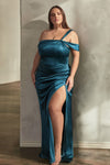Plus Size Dresses Long Plus Size Formal Prom Dress French Navy