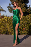 Prom Dresses Fitted Formal Prom Long Dress Emerald