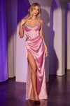 Prom Dresses Long Beaded Prom Formal Dress Pink