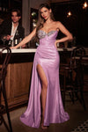 Prom Dresses Beaded Long Formal Fitted Prom Dress Lavender