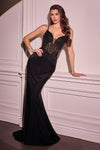 Prom Dresses Prom Beaded Long Formal Fitted Gown Black
