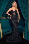 Prom Dresses Prom Long Beaded Mermaid Formal Dress Black/Black