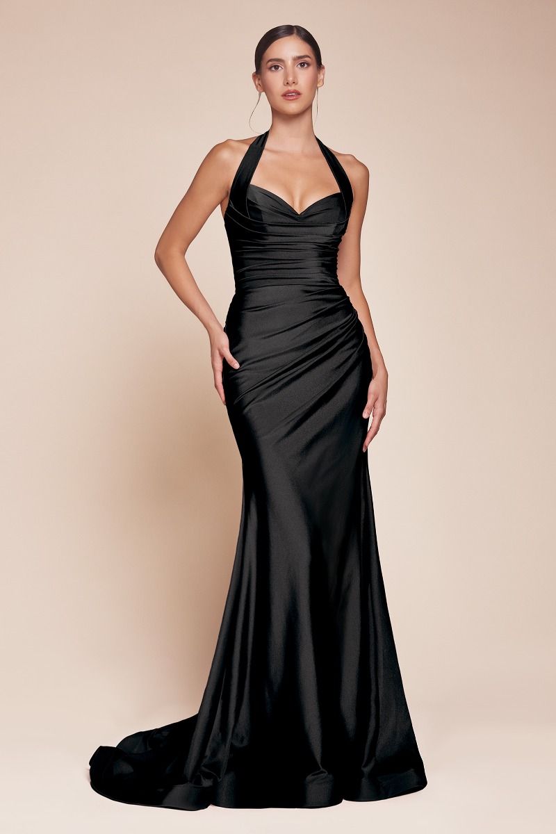 Prom Dresses Fitted Long Formal Prom Dress Black