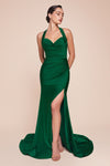 Prom Dresses Fitted Long Formal Prom Dress Emerald