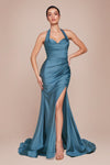 Prom Dresses Fitted Long Formal Prom Dress Lake Blue