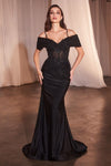 Formal Dresses Fitted Formal Evening Long Gown Black