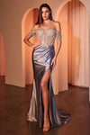 Prom Dresses Prom Formal Long Fringe Dress Dusty Blue