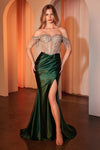 Prom Dresses Prom Formal Long Fringe Dress Emerald