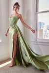 Prom Dresses Fitted Long Formal Prom Gown Greenery