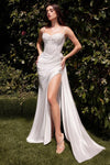 Wedding Dresses Fitted Lace Corset Long Wedding Dress Off White