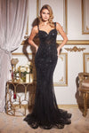 Prom Dresses Long Fitted Evening Gown Black