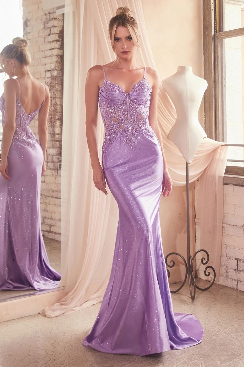 Prom Dresses Fitted Prom Long Formal Dress Lavender