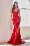 Prom Dresses Fitted Prom Long Formal Dress Red