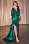 Formal Dresses Long Formal Lace Fitted Evening Dress Emerald