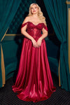 Prom Dresses Long Bedaed Prom Formal A Line Dress Burgundy