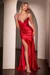 Prom Dresses Long Formal Prom Slit Dress Red