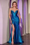 Prom Dresses Long Formal Prom Slit Dress Teal