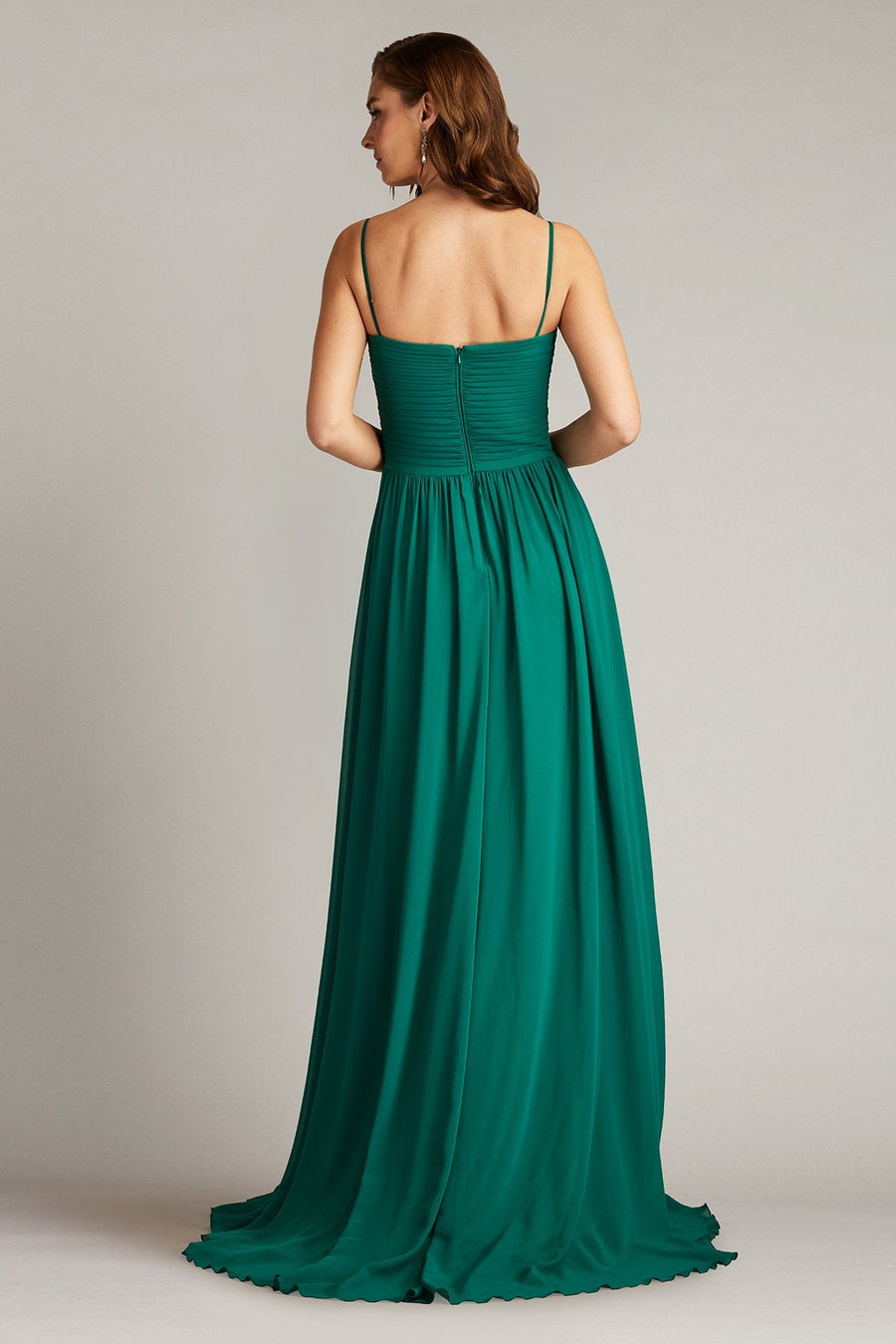Prom Dresses Long Pleated Formal Prom Dress Emerald