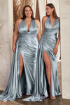 Prom Dresses Sequin Long Formal Prom Dress Dusty Blue