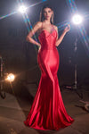 Prom Dresses Long Fitted Bustier Prom Dress Red