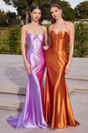 Prom Dresses Long Fitted Bustier Prom Dress Lavender