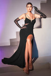 فستان سهرة طويل ملائم من LaDivine CH136